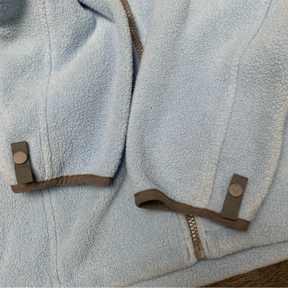 The North Face Womens Full Zip Jacket  Powder Blue Polartec Fleece Size Medium - Picture 10 of 10
